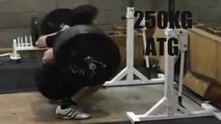 250KG ATG Squat 87KG 720p [upl. by Rossi892]