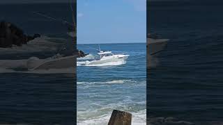 Beautiful Boat At The Tip Of The Jetties [upl. by Alaj]