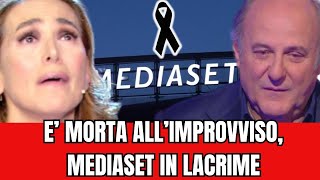 MEDIASET IN LUTTO E’ MORTA POCHI ISTANTI FAITALIA IN LACRIME [upl. by Junko]