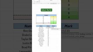 Use Lookup in excel shorts excel tutorialexcel [upl. by Ynnob]