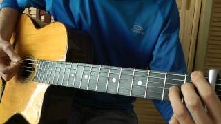 Cours de guitare  Sanseverino  Maigrir 33 Riff intro  pont [upl. by Fredelia]