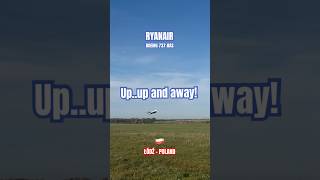 Ryanair takeoff 🛫 aviation ryanair boeing łódź poland airplane airport flight boeing737 [upl. by Riem]