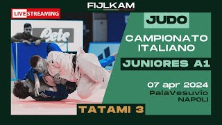 JUDO  Campionato Italiano Juniores A1 2024  Tatami3 [upl. by Walston]