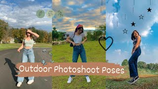 Outdoor Photoshoot Poses  Girls Photoshoot Poses [upl. by Daahsar]