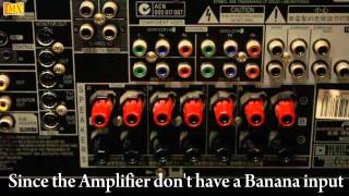 How to connect Amplifier amp Speakers Using Banana Plugs [upl. by Acker]