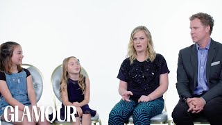 Will Ferrell and Amy Poehler Interviewed by Kids  Glamour [upl. by Saucy]