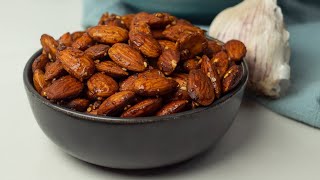 How to Make Spicy Glazed Almonds  Easy and Delicious [upl. by Eniaj7]