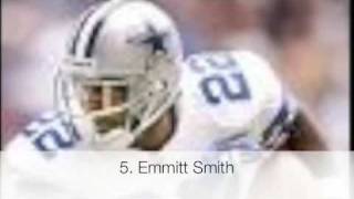 Top Ten Best Running Backs of all Time [upl. by Ytsirhc]