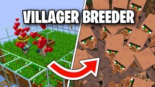 Easy Villager Breeder FARM 121 Minecraft Java [upl. by Atinihc]