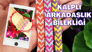 KALPLİ ARKADAŞLIK BİLEKLİĞİ  FRİENDSHİP BRACELETS  NASIL YAPILIR Dürdanenin Elinden [upl. by Argile]