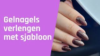 Gelnagels verlengen met sjablonen [upl. by Joletta]