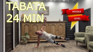 TABATA  ТАБАТА 24 МИН motivation fitness [upl. by Lefty]