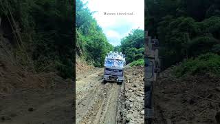 Mizoram Aizawl road reelsvairal reelsshorts truckdriver life automobile 😔🙈🚛🥰 [upl. by Trilly]