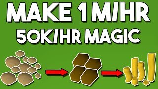 How to Make 1Mhr While Gaining 50k Magic Exphr  Oldschool Runescape Money Making Method OSRS [upl. by Jacquelin]