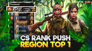 🔴 New Season Cs Rank Push To Top 1 GrandMaster With Highest Streak Ever 🤩  Free Fire Live [upl. by Norvan11]