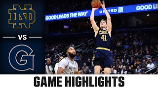 Notre Dame vs Georgetown Game Highlights  202425 ACC Mens Basketball [upl. by Ettenav56]