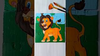 Simba Puzzle Art  The Lion King Drawing yt simba puzzle shorts drawing MissAgrawal21kids [upl. by Zachery]