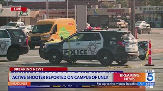 Active shooter reported on the campus of UNLV [upl. by Heringer]