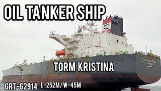 TORM KRISTINA VESSEL  CRUDE OIL TANKER  BUNKER BARGE SIENE ALONG SIDE VESSEL  SEAWORLD96 [upl. by Xonel]