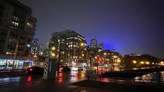 TORONTO LIVE Monday Night Walk to Distillery District amp TTC Streetcar Ride Check Out OntarioLine [upl. by Lirbaj377]