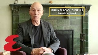 How to Pronounce Italian Fashion Labels with Patrick Stewart  Brunello Cucinelli [upl. by Shenan]