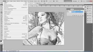 Script Photoshop effet dessin wwwstudiomediafr [upl. by Agiaf129]