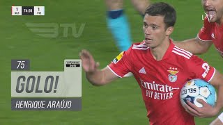 Goal  Golo Henrique Araújo Benfica 11 FC Vizela Liga 2122 26 [upl. by Allenad]