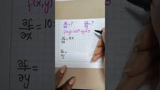 Derivadas parciales  ∂f∂x y ∂f∂y de fxy5x²6y3  La Prof Lina M3 [upl. by Ocsicnarf698]