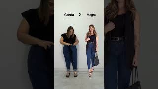 Look com jeans e colete plus size plussize modaplussize moda look [upl. by Bick]