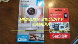 merkury security wifi camera unboxing setup review [upl. by Willin]