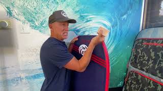 How to wax a bodyboard with eBodyboardingcoms Jay Reale [upl. by Arretahs]