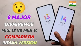 😯 MIUI 14 VS MIUI 13 INDIAN VERSION 🇮🇳 Side By Side COMPARISON [upl. by Oiramej]