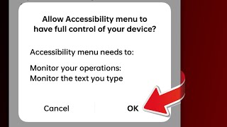 Allow Accessibility menu to have full control of your device  Accessibility menu full settings [upl. by Socem]