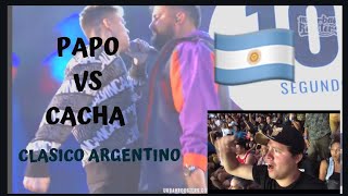 Papo vs Cacha  Clásico Argentino 🇦🇷 FMS INTERNACIONAL🏆 REACCIÓN DESDE EL PÚBLICO 🤯 [upl. by Vinna]