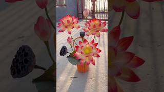 Best Aesthetic Decor  Diy lotus flower  Home decor ideas  diy handmade shorts viralshorts [upl. by Weissberg]