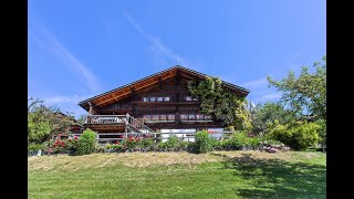 SOLD  VENDU  18th Century Majestic Chalet in Gryon Swiss Alps svendutoit sothebysrealty gryon [upl. by Naval]