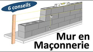 Construction des murs en maçonnerie  6 conseils primordiales [upl. by Marvin]