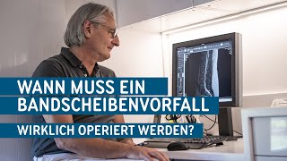 Achtung Wann muss ein Bandscheibenvorfall wirklich operiert werden [upl. by Nednarb]