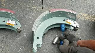 Air Brake Rear Shoe Replacement [upl. by Earb]