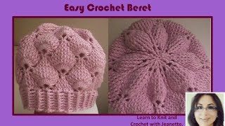 Easy Crochet Beret [upl. by Soisatsana18]