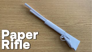 Paper Rifle Making Easy Origami [upl. by Brightman118]