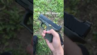 Glock 26 p80 with binary trigger 30 rnd magghostgun [upl. by Ativet]