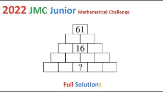 2022 JMC UKMT Junior Mathematical Challenge Full Solutions Math Olympiad 2023 date problems archive [upl. by Spears]