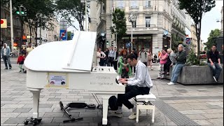 Patrick Watson  Je te laisserai des mots Live Cover on a Public Piano [upl. by Euqinwahs]