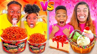 SWEET VS SPICY FOOD CHALLENGE 🌶️ [upl. by Ahsinat267]