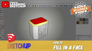 How To Fill In Face In Sketchup [upl. by Amerigo504]