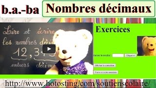 Baba cours Maths CM2  Lire et écrire les nombres décimaux [upl. by Saphra]