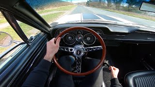 1968 Ford Mustang Coupe 302 V8 T5 Manual  POV Test Drive amp Walkaround  Restored [upl. by Ramoj57]