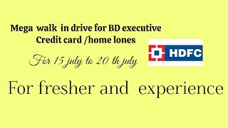 Mega walkin drive for BD Executivecredit card  home lones 1520 jul [upl. by Rodgiva691]