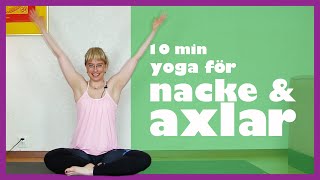 Yogapass för nacke och axlar 10 min [upl. by Aubarta]